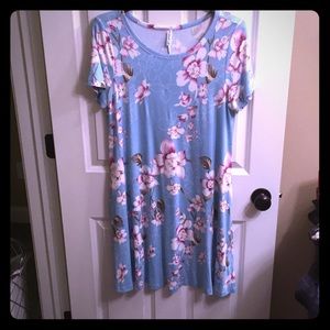 Floral knee length lightweight dress